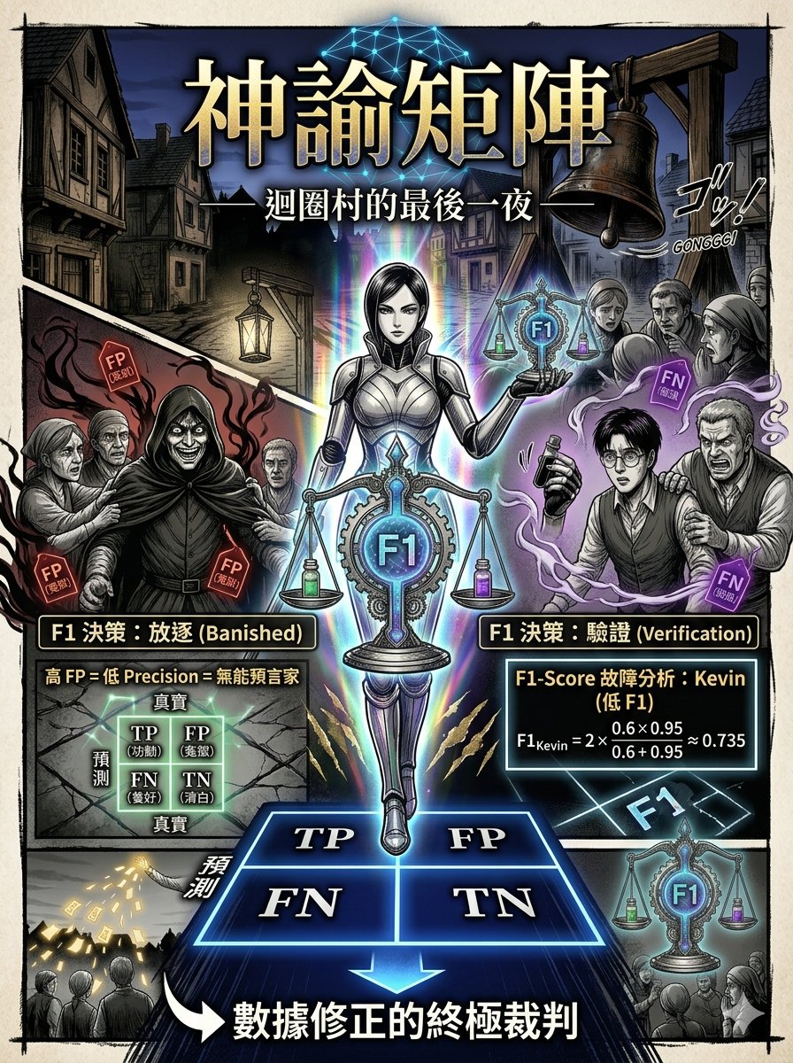 Gemini 混淆矩陣狼人殺漫畫