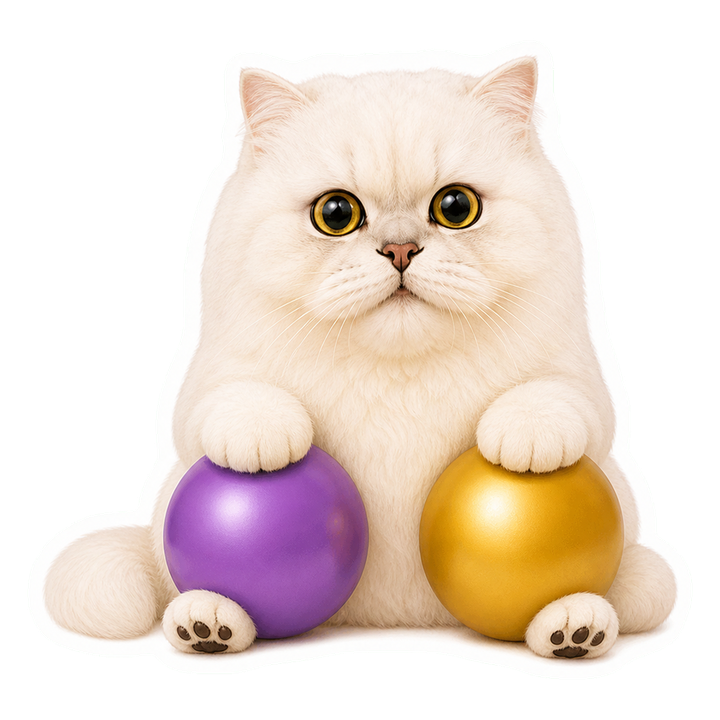 Mochi 貓老師平靜示範把方向與步長兩顆球合在一起