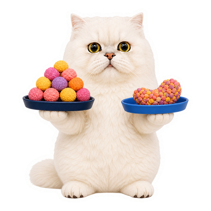Mochi 貓老師比較規則圓團與不規則點群的分群方式
