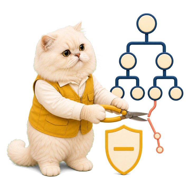 Mochi 貓老師審慎修剪過深決策樹以避免過擬合