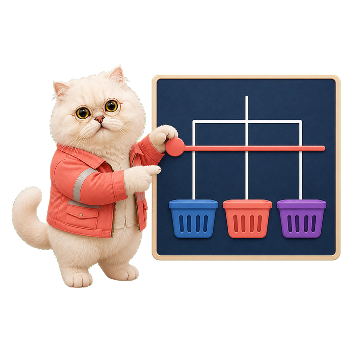 Mochi 貓老師柔和專注調整樹狀圖切割閾值
