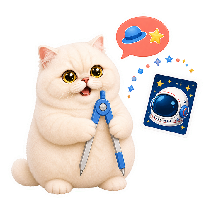 Mochi 貓老師開心用指南針引導文字條件生成