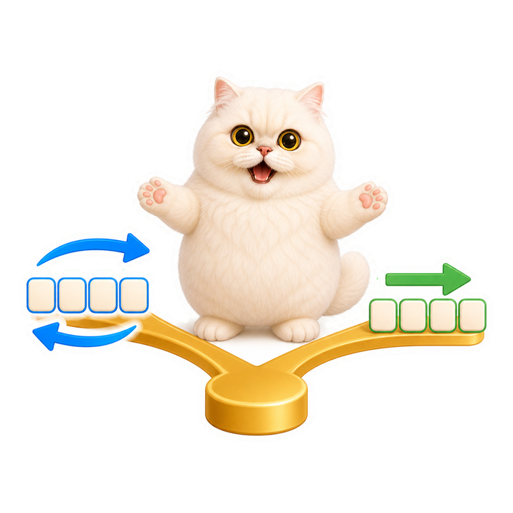 Mochi 貓老師開心展示 BERT 雙向理解與 GPT 單向生成兩條路