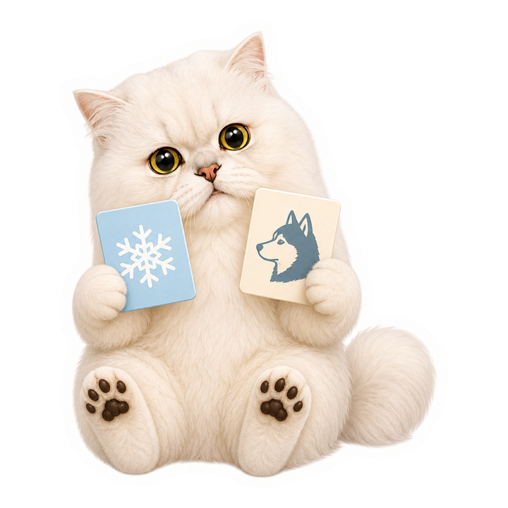 溫柔擔心的貓老師 Mochi 檢查雪地與哈士奇線索
