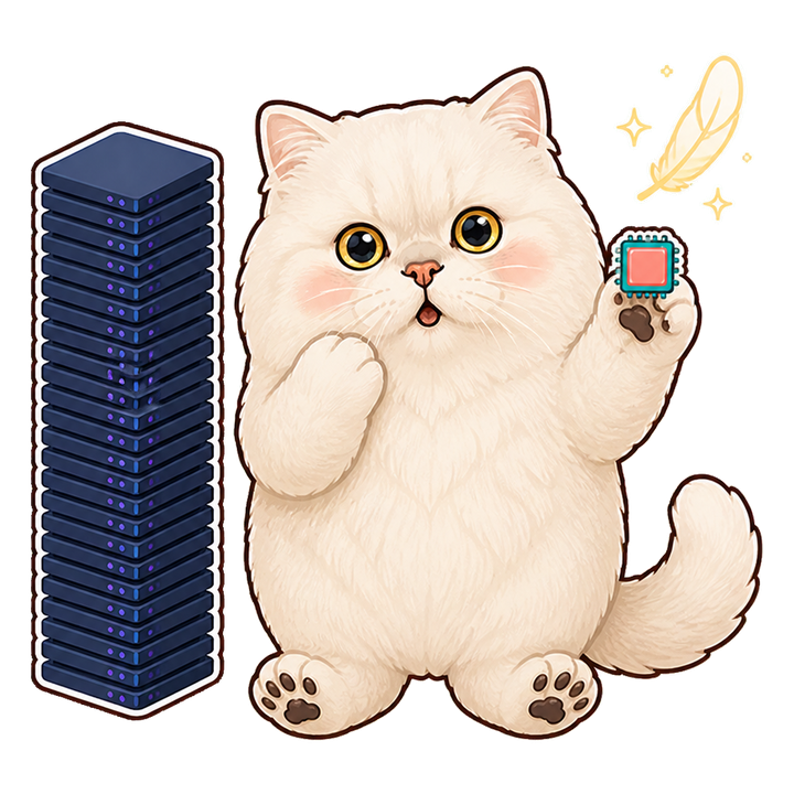 Mochi 貓老師微微驚喜地比較龐大參數堆與小巧 LoRA 晶片