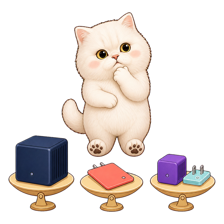 Mochi 貓老師思考著比較全量微調 LoRA 與 QLoRA 三種方案