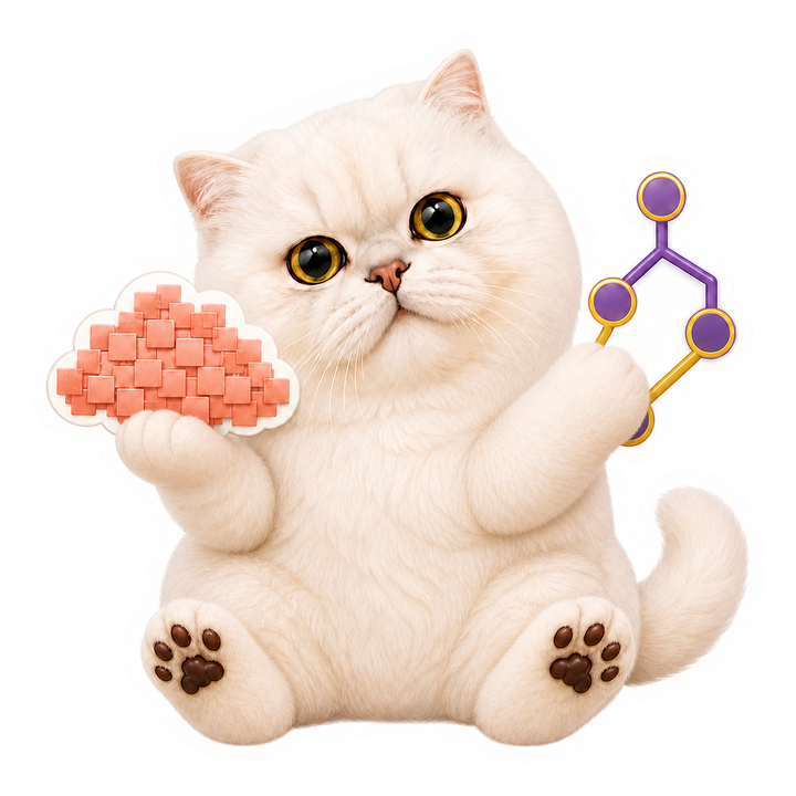 好奇歪頭的 Mochi 貓老師比較爆量特徵子集與精簡決策樹路徑