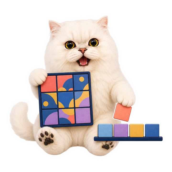 Mochi 貓老師把一張圖片切成彩色 patch 並排成序列