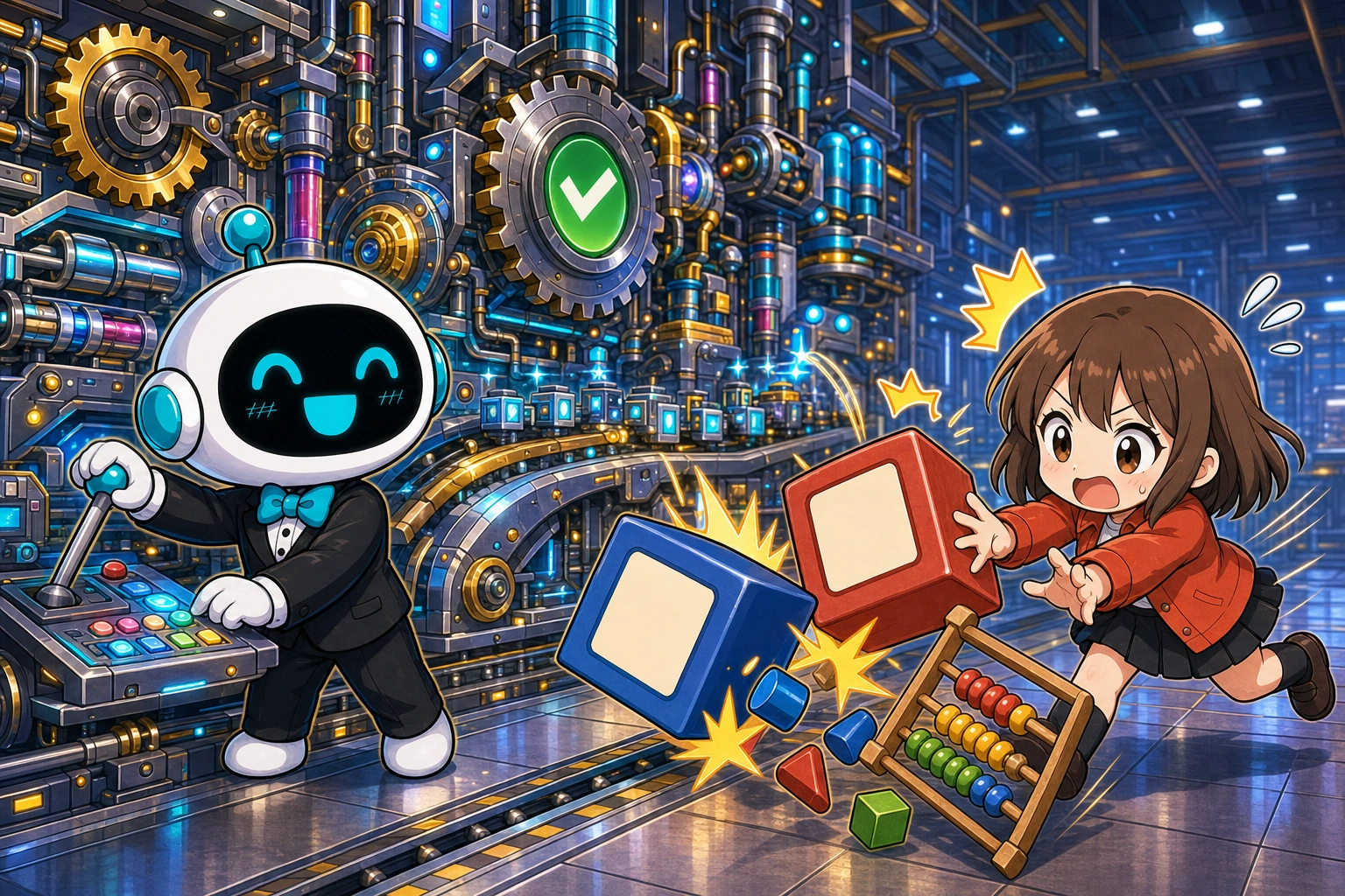 AI 熟練操作複雜程式工廠，腳邊最簡單的加減積木卻連鎖倒塌。